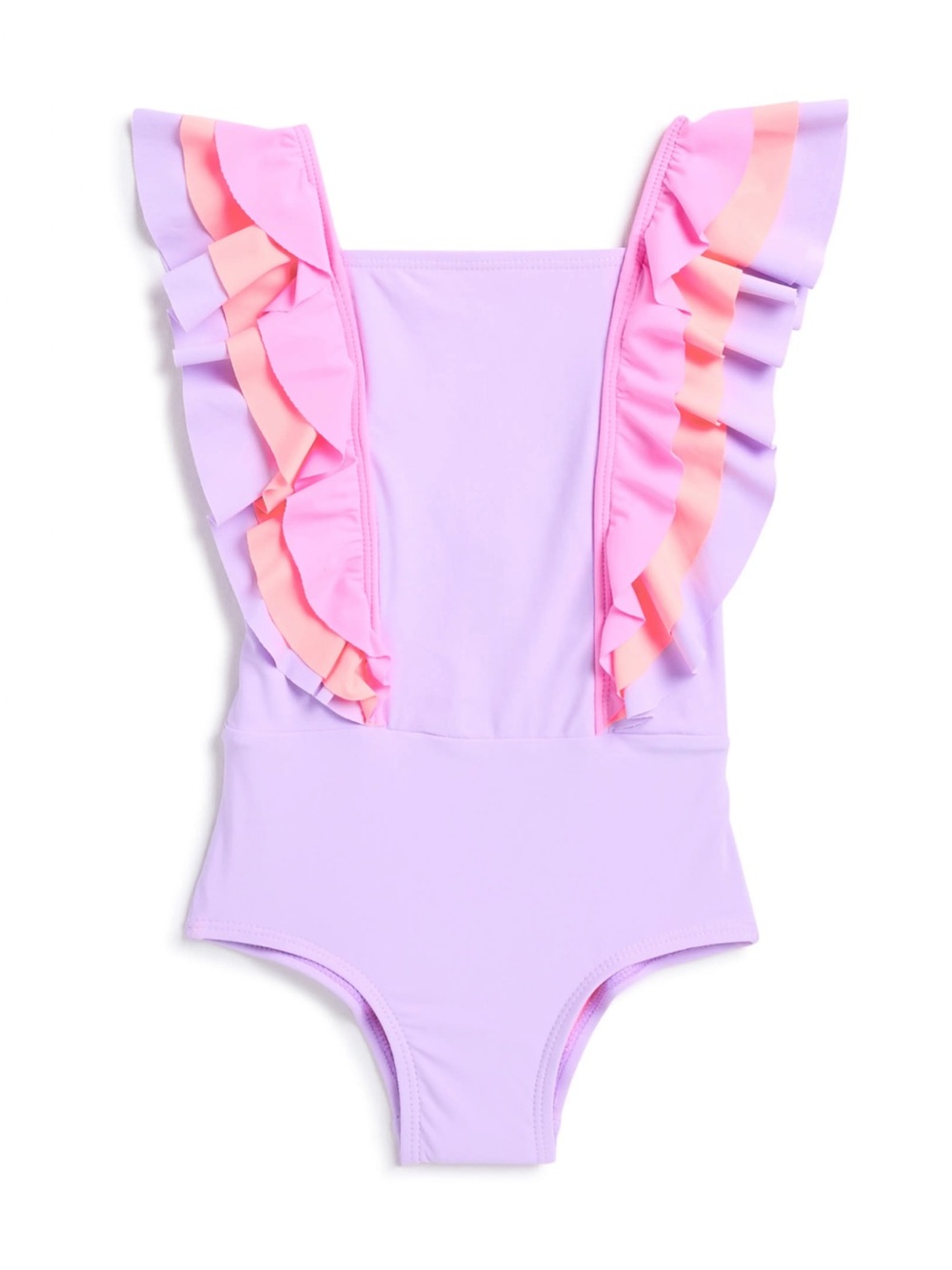Beach lingo ruffle one piece swimsuit lilac size 4 / 5
💜🩷